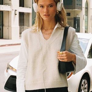 PRINCESS POLLY LEXIE SWEATER VEST CREAM